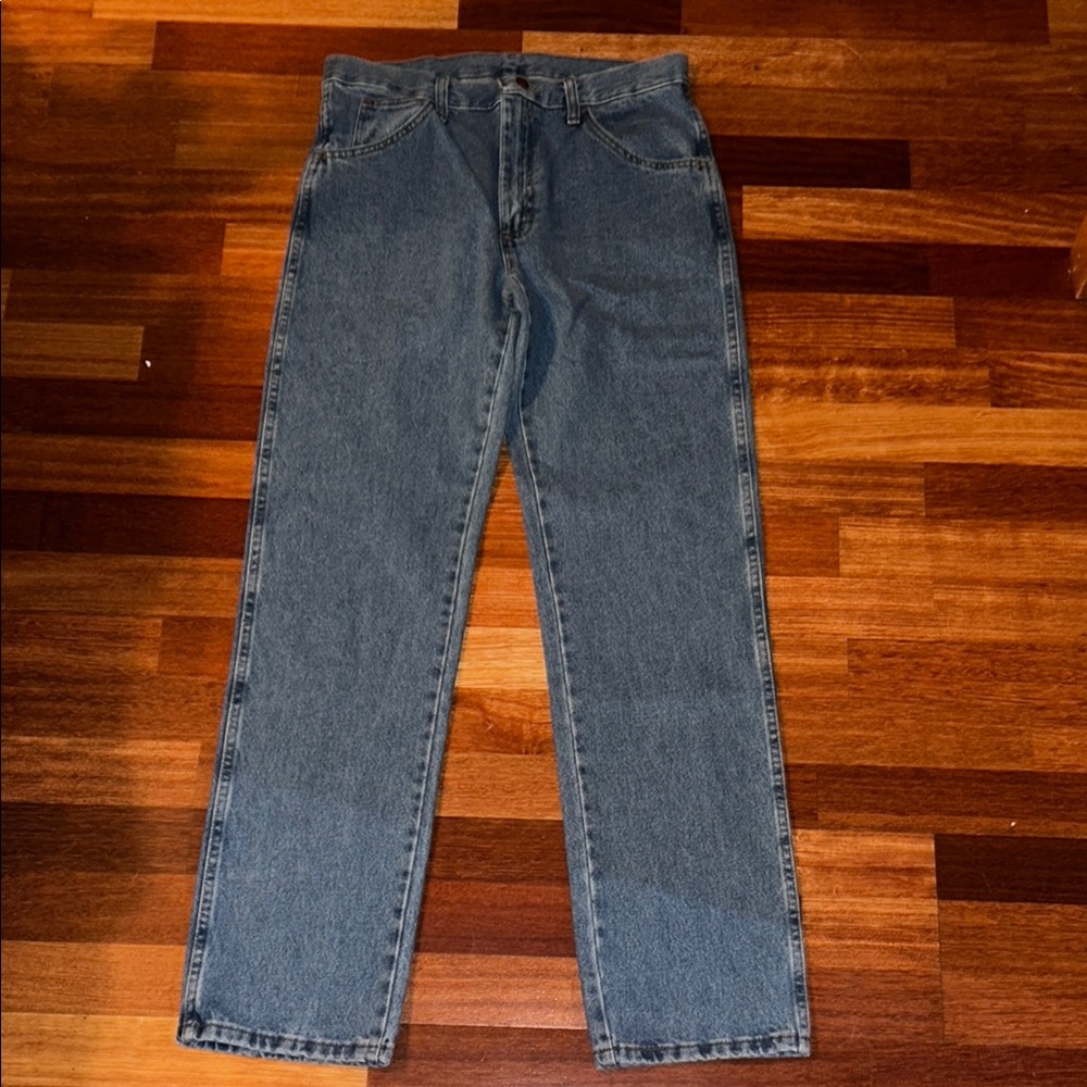 Rustler Blue Straight-Leg Jeans Classic Denim